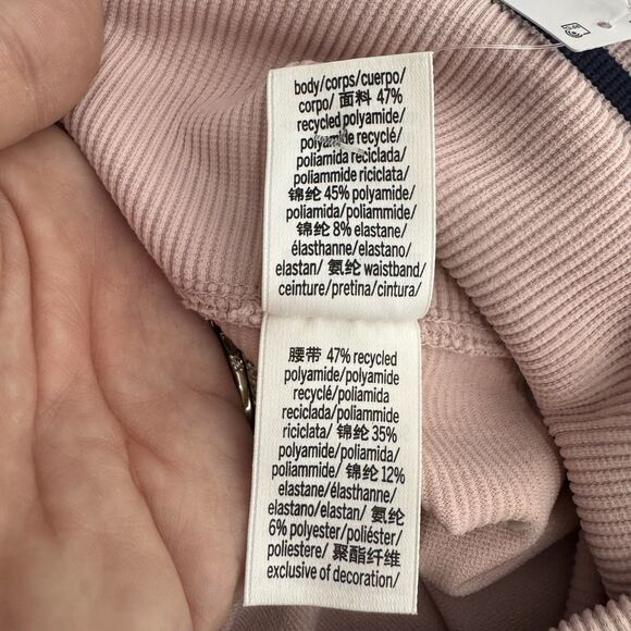 Pink Victorias Secret Flip It Seamless Foldover Bike Shorts Medium Pink Blue NWT - Picture 11 of 12